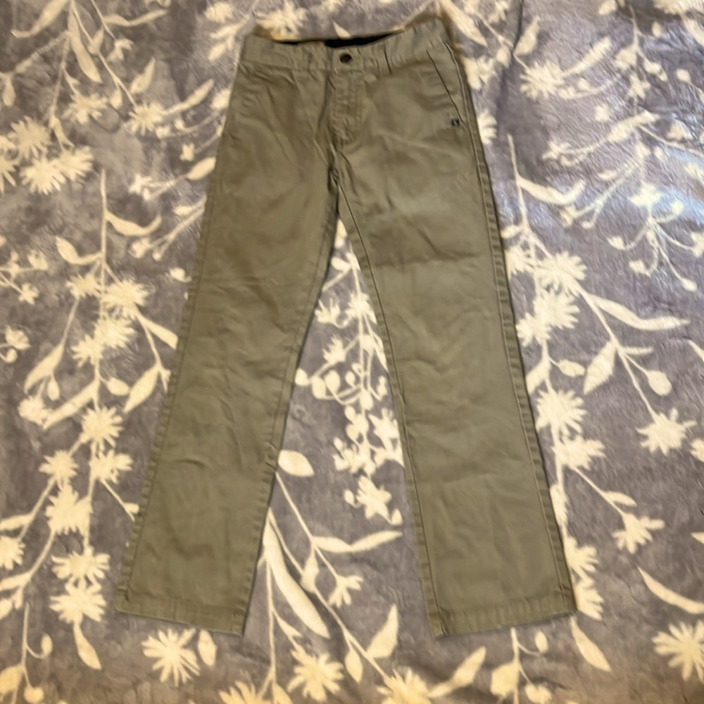 Volcom Tan Pants - cool khaki wardrobe addy Boys Sz 10 regular
